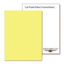 Inkedibles Premium Frosting ChromaSheets: 5 pack Letter Size (Pastel Yellow)