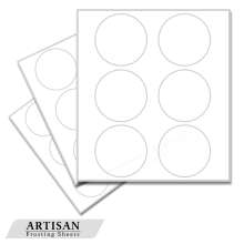 Inkedibles Artisan Frosting Sheets 24 sheets: Precut 3.0 inch circles (6 circles per sheet)
