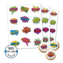 Custom Printed Cookie Toppers & Cupcake Toppers - 12 circles, 2.5 inch