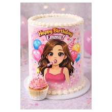 Blow Cake Portrait Topper