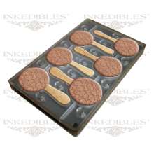 Inkedibles Large Size (11 inch x 7 inch) Magnetic Chocolate Mold (design 530-017, for use with transfer sheets)