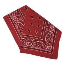 Cotton Bandanas for Face Masks | Make a Cloth Face Mask (22 inch size) - Stylish Red