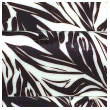 10 in x 15.75 in Pre-printed Inkedibles Chocolate Transfer Sheets (Black Zebra Stripes) Includes 25 sheets