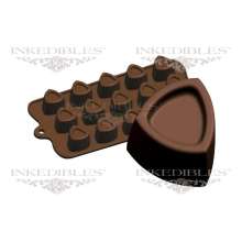 Silicone Chocolate Mold - 3D Almost-Triangle Shape